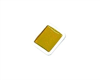 Prang 001266 Non-Toxic Washable Semi-Moist Watercolor Paint Refill, Plastic Half Pan, Yellow, Pack - 12