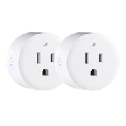Smart Plug - WiFi Remote App Control for Lights & Appliances; Compatible with Alexa and Google Home Assistant by JONATHAN Y – White, Model PLG1000A-SET2