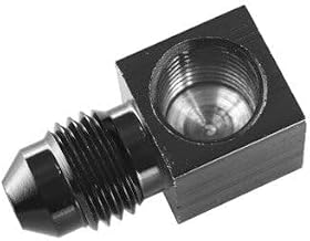 -04 AN male to 1/8" NPT female gauge adapter, 90 degree