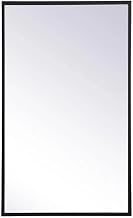Wyn 17x28 Metal and MDF Mirror Medicine Cabinet in Black