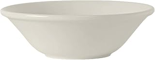 Tuxton China AMU-061 Grapefruit, 16 oz., 6-1/2" Diameter, Round, Microwave and Dishwasher Safe, Oven Proof, Fully Vitrified, Ceramic, AlumaTux, Modena, Pearl White, Pack of 36
