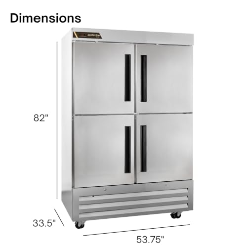Traulsen (2) Split Solid Doors / Silver / 1 Freezers