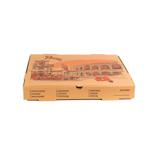 KITCH24/7 Brown / 16 x 16 x 2 / 16.0 ounces Pizza Boxes