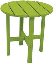 Polywood Ivy Terrace™ 18" Round Side Table by Ivy Terrace™ in Lime