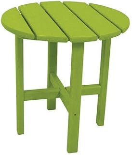 Polywood Ivy Terrace™ 18" Round Side Table by Ivy Terrace™ in Lime