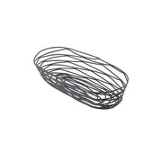 Tablecraft 9 inches x 4 inches x 2 inches / Black / Modern Bread & Serving Baskets