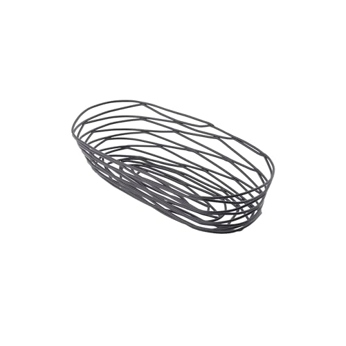 Tablecraft 9 inches x 4 inches x 2 inches / Black / Modern Bread & Serving Baskets