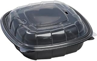 Sabert 1000454 6 x 6 In Clamshell Container with Black Base - 171 / CS