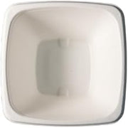 KITCH24/7 White Square Molded Fiber Bowl No PFAS, Compostable, 48 Ounce - 200 per case.