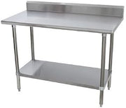 Height Adjustable Stainless Steel Top Workbench Size: 40.5" H x 72" W x 24" D