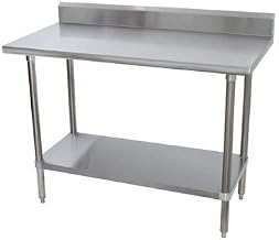 Height Adjustable Stainless Steel Top Workbench Size: 40.5" H x 72" W x 24" D