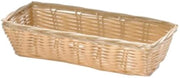 Tablecraft 9" Rectangular Natural Handmade Cracker Basket [Set of 12]