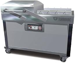 Omcan 50000 OMMERCIAL VACUUM PACKAGING MACHINES - Turbovac Double Chamber Vacuum Packaging Machine -Double Chamber with Stainless Steel Cover and Flat Working Surface- 24” Seal Length / 100 m³