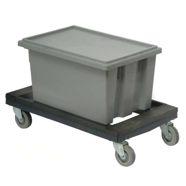Plastic Dolly by QUANTUM STORAGE SYSTEMS – 30" x 18", Blend, Blue, Model DLY-3018