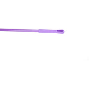 SPARTA 41083EC68 Plastic Color Coded Broom – Unflagged Bristles, Long Broom With Angled Head For Small Debris Cleaning, 56 Inches, Purple, (Pack of 12)