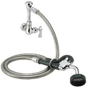 Metal 19-101L Krowne Royal Wall Mount Single Valve Utility Spray Assembly w/ 72" Stainless Steel Flexible Hose