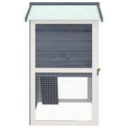 vidaXL grey / 37.0"L x 23.6"W x 38.6"H / Slide Outdoor Pens & Hutches