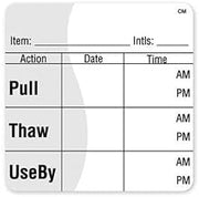 DayMark - 112461 - CoolMark 2 in x 2 in Pull/Thaw/Use By Label