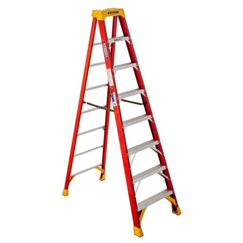 Werner 1 / 8 feet / Orange Step Ladders