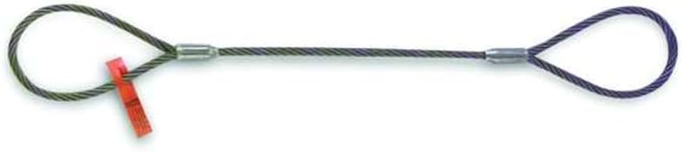 Sling, Wire Rope, L6Ft, VLL2800Lb, Dia3/8In