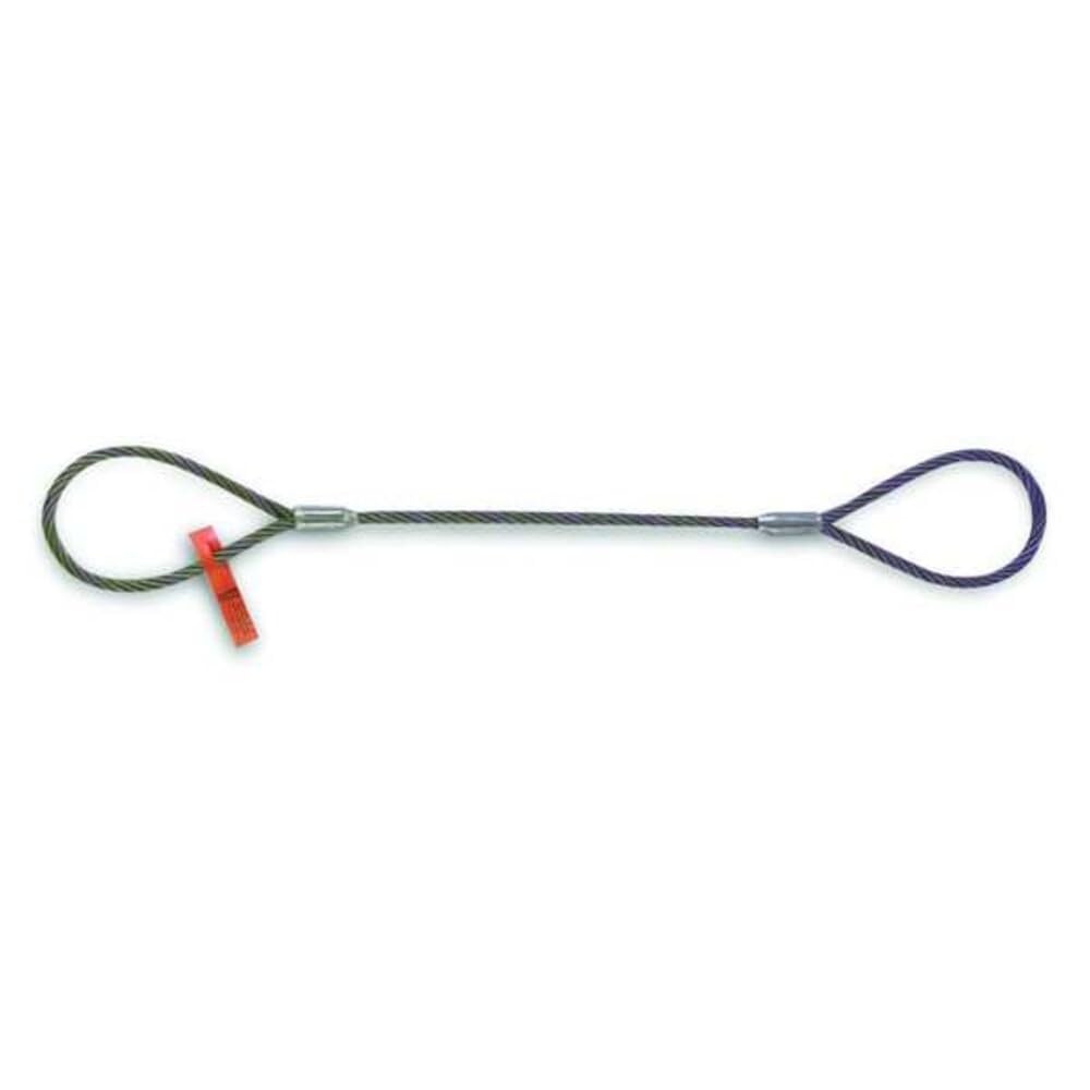Sling, Wire Rope, L6Ft, VLL7800Lb, Dia5/8In by Lift All – Alloy Steel, Model 58IEEX6