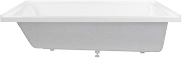Swiss Madison Voltaire 72 x 36 Right Drain Soaking Alcove Bathtub in Glossy White with Integrated Armrest