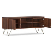 SIMPLIHOME Umber Brown / 60 inch / Rectangle Television Stands & Entertainment Centers