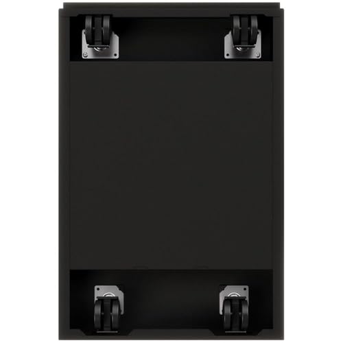 Hirsh Industries White and Black / Modern / 23.75" H X 15.00" W X 19.88" D Mobile File Cabinets