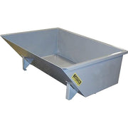 1/4 Cubic Yard Low-Profile Self-Dumping Forklift Hopper by Global Industrial – 31"W x 17"H, Steel, Gray, Model 2555LP-GRY