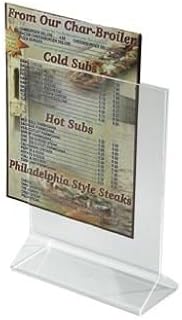 Winco ATCH-57 Clear Acrylic 5" X 7" Card Holder-ATCH-57