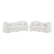 Contemporary Sofa & Loveseat Set in Cloud Gray Fabric by Best Quality Furniture – Fabric, Grey, Model S71-SL