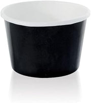 PacknWood 210POC181N - Black Paper Cups for Party - Hot Cup Coffee Cups - Black Hot Beverage Cups - 100% Biodegradable Compostable black cup- 7oz (3.5 in * 2in) - 1000 pcs