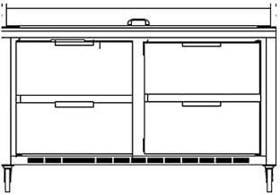 Beverage-Air Commercial Food Prep Tables 60" Sped60-10C-4