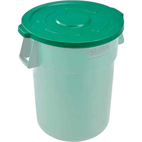Global Industrial Green / 27-1/2" Diameter x 2-1/2"H / Industrial Kitchen Trash Cans