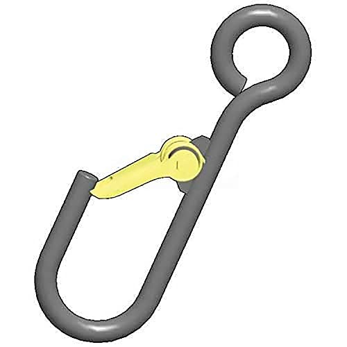 5/8" Alloy Latching J-Hook - 1000 Lb. Cap. by M&W – Steel, Raw Steel, Model 14930