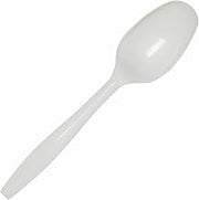 Dixie SSS21P SmartStock Plastic Cutlery T-Spoon Refill, 5.5" Length, Polypropylene, White (Pack of 960)