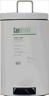 simplehuman cw1130 White Mini Step-on Trash Can 3.3-gal.