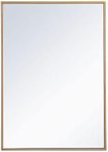 Wyn 20x28 Metal and MDF Mirror Medicine Cabinet in Brass