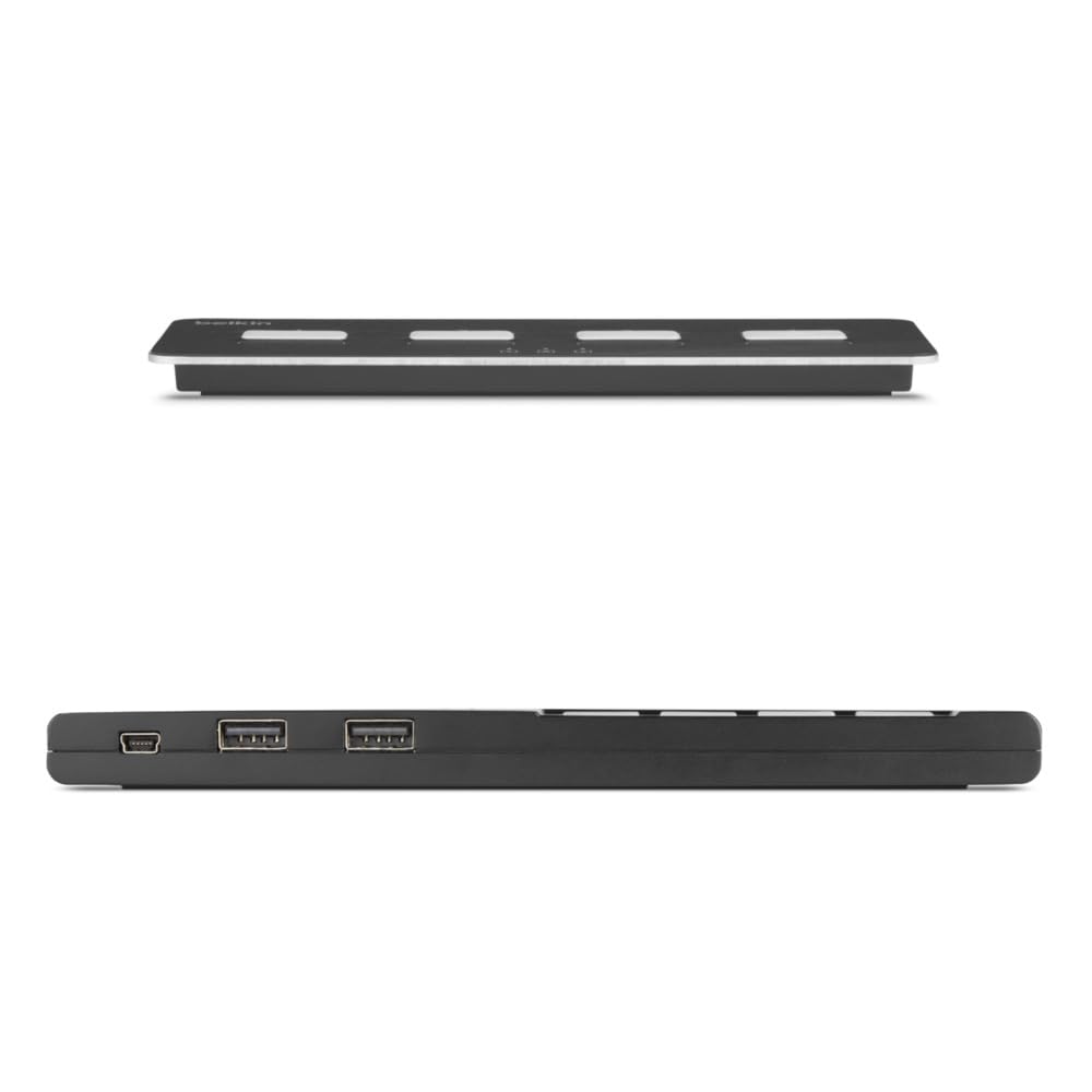 Modular 4-Port Skm W/Remote Pp4. by Belkin – Aluminum, Black, Model F1DN004MOD-KM-4