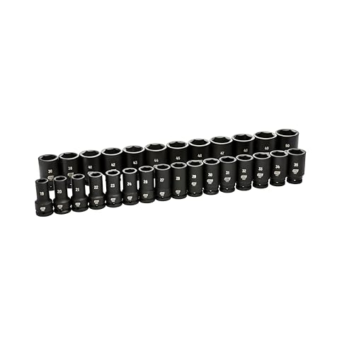 GEARWRENCH 28 Pc. Deep / One Size / Chrome Socket & Socket Wrench Sets