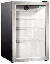 17 1/4" Countertop Refrigerator w/Front Access - Swing Door, Black, 115v
