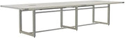 Safco Mirella Conference Table Sitting Height - 12' White Ash