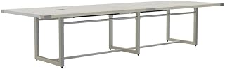 Safco Mirella Conference Table Sitting Height - 12' White Ash