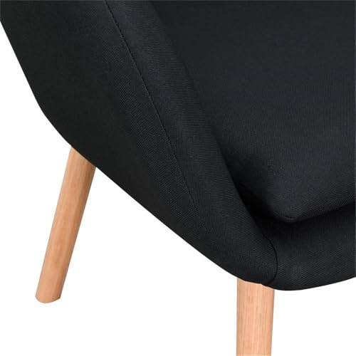 Convenience Concepts Black Linen / Chair / 25.25"L x 26.75"W x 33.5"H Chairs