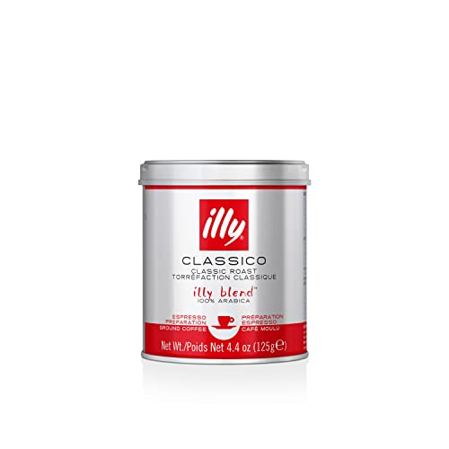illy Classico Medium Roast / 4.4 Ounce (Pack of 1) / Classico Ground Espresso Medium Roast Ground Coffee