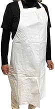 Locknane Jo-Lock Vinyl Apron White, 7 Mil Thickness | 1 Each