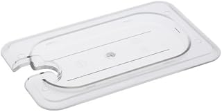 CAC Poly Food Pan Cover PCSL-NC Notched 1/9 Size