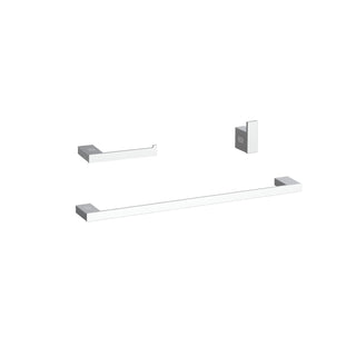 Sofia 3-Pc Stainless Steel Hardware Set in Chrome by Elegant Kitchen and Bath – Stainless Steel, Chrome, Model HWB-13S3HPCH