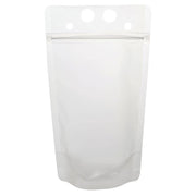 Translucent 16 Ounce To-Go Beverage Pouch- 100 / PK by Tablecraft – One Size, 16.0 fluid_ounces, Polyethylene (PE), Clear, Pack of 100