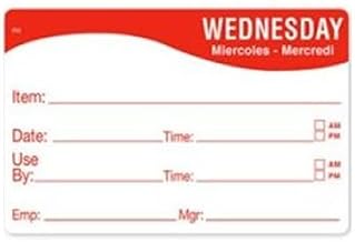 DayMark - 1124673 - Remark 2 in x 3 in Wednesday Label